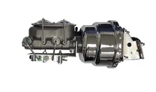 Power booster kit 7 inch dual booster 1-1/8 inch bore master disc/drum (Chrome) image 1