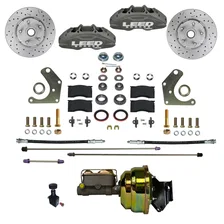 Power Front Kit with Drilled Rotors and Anodized Calipers image 1