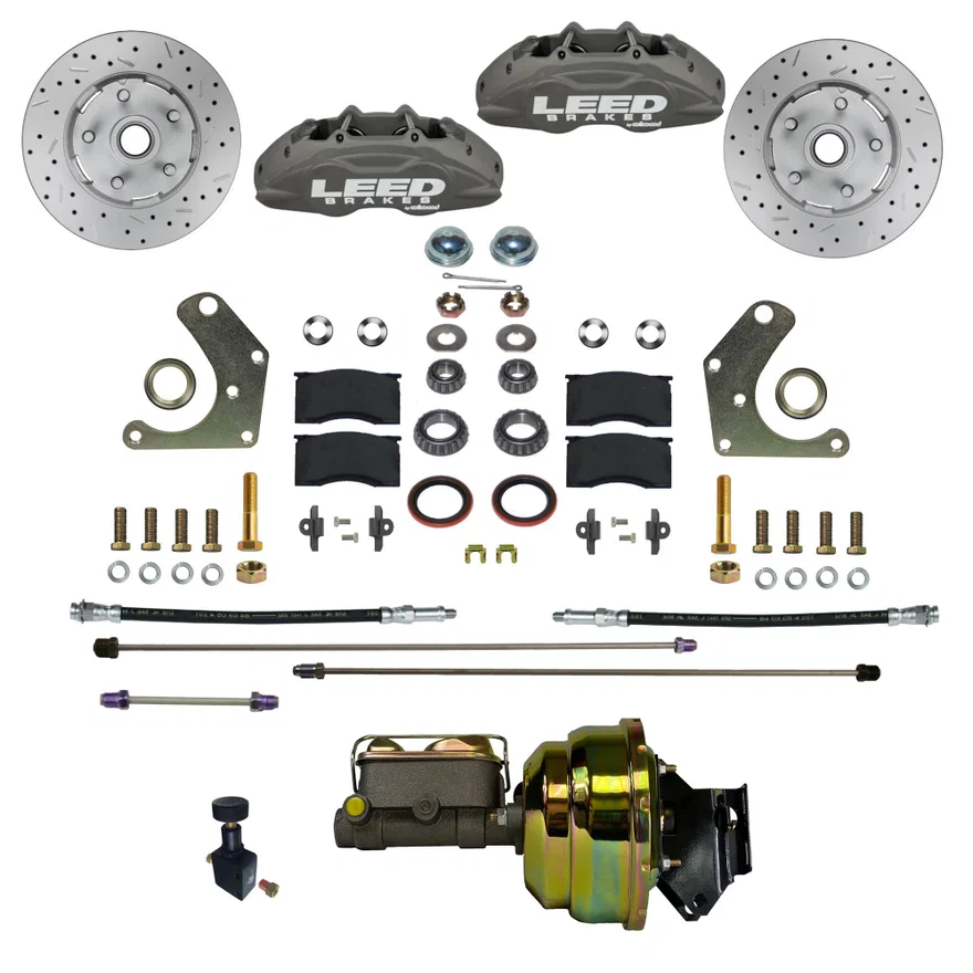 Power Front Kit with Drilled Rotors and Anodized Calipers