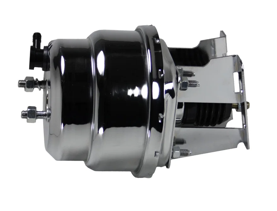 7 inch dual power brake booster with bracket (Chrome)