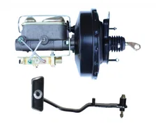 9 inch power booster, 1 inch bore master, disc/drum with automatic brake pedal image 1