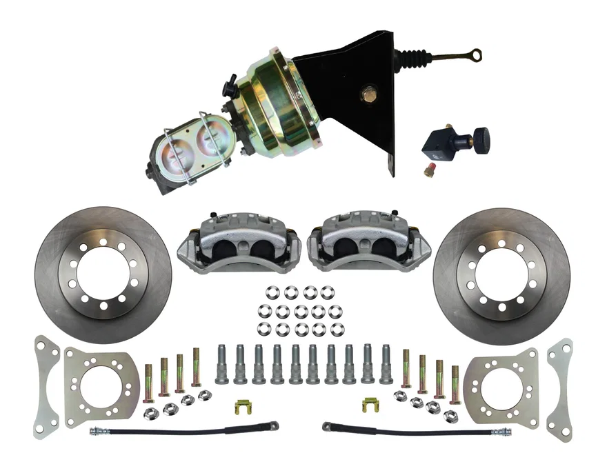 Power Front Kit with Plain Rotors and Zinc Plated Calipers for Ford Bronco
