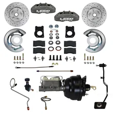 Power Front Kit with Drilled Rotors and Anodized Calipers image 1