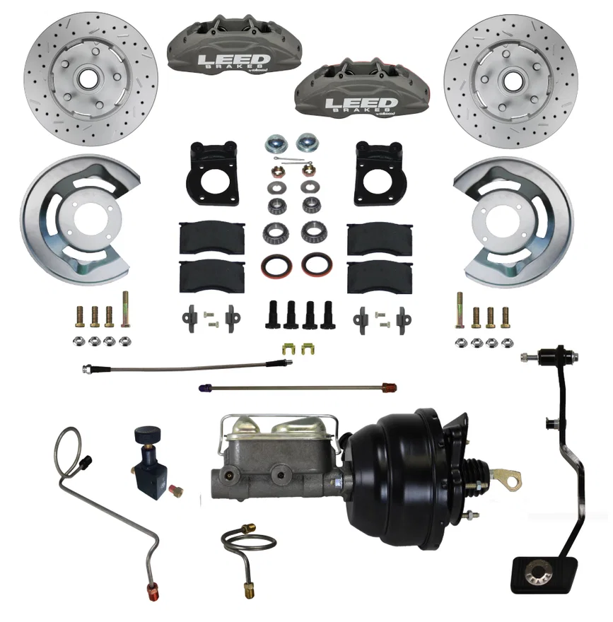 Power Front Kit with Drilled Rotors and Anodized Calipers