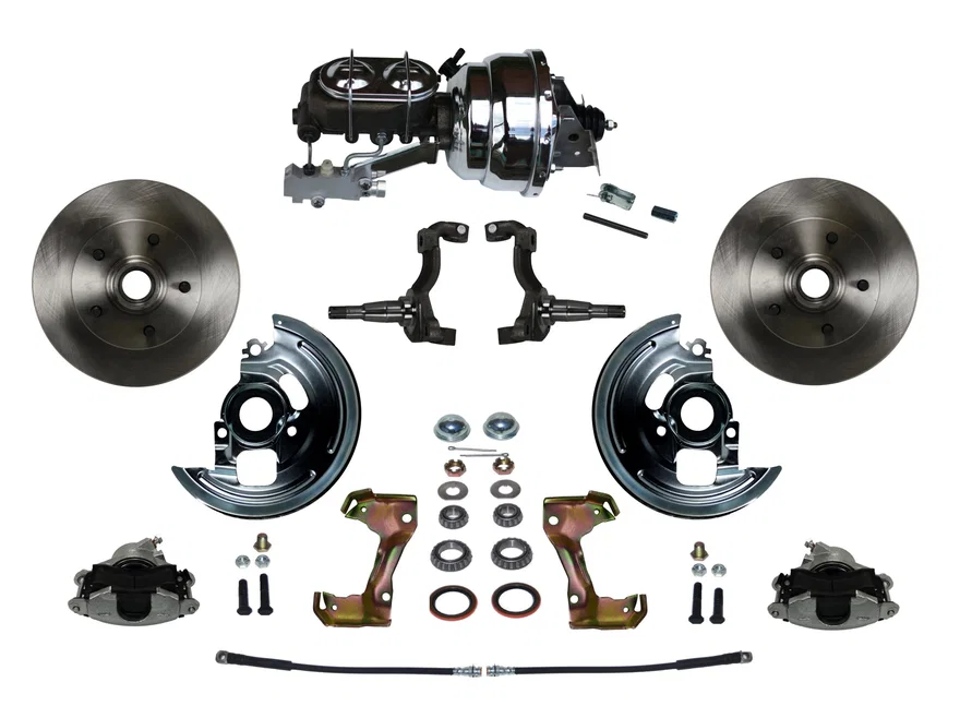Power Front Kit with Plain Rotors and Zinc Plated Calipers