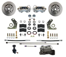Power Front Kit with Plain Rotors and Zinc Plated Calipers image 1