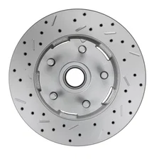 Power Front Kit with Drilled Rotors and Anodized Calipers for Ford Mustang image 7