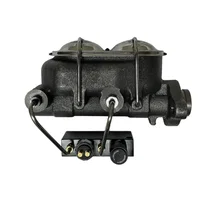 Master cylinder kit 1-1/8 inch bore chrome lid with adjustable valve image 2