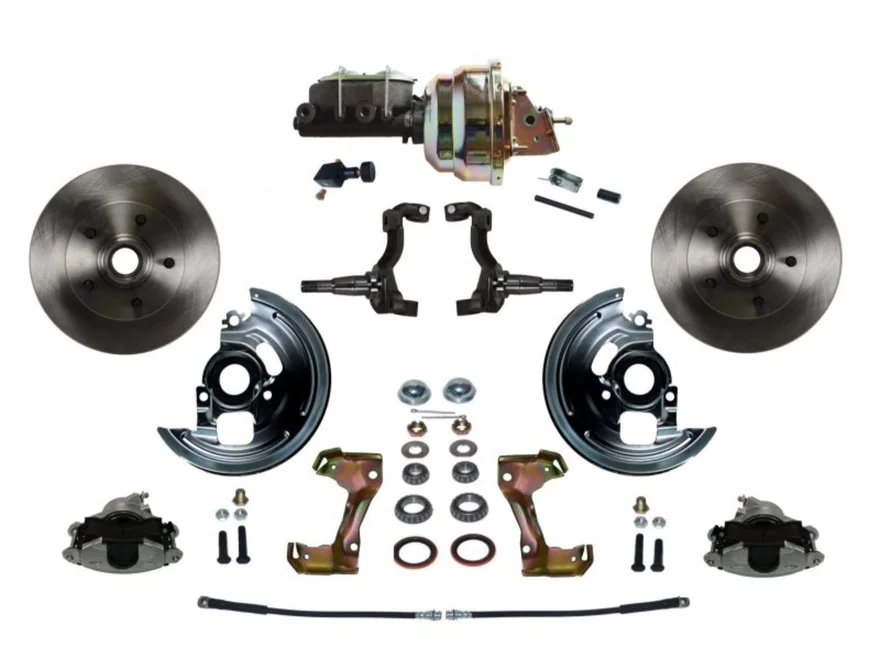 Power Front Kit with Plain Rotors and Zinc Plated Calipers