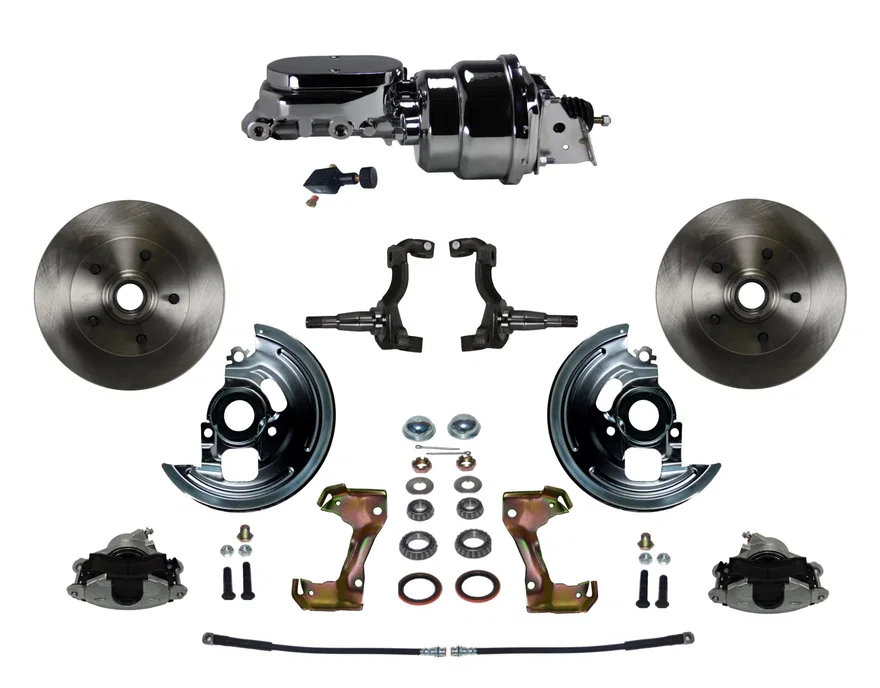Power Front Kit with Plain Rotors and Zinc Plated Calipers