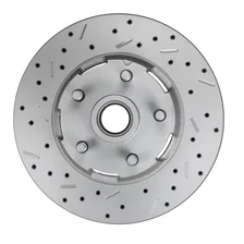 Power Front Kit with Drilled Rotors and Zinc Plated Calipers image 7