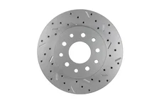 Rear Disc Brake Kit  with Drilled Rotors and Zinc Plated Calipers image 5