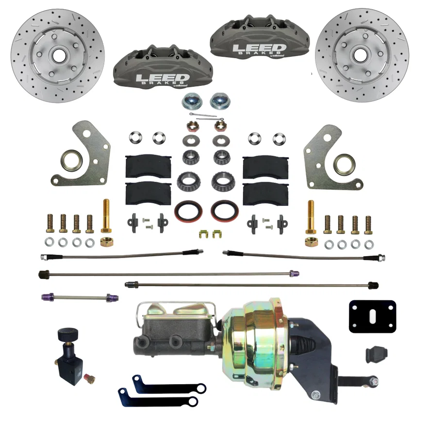 Power Front Kit with Drilled Rotors and Anodized Calipers
