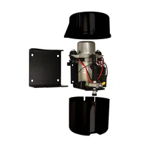 Rotary electric vacuum pump kit with black canister image 2