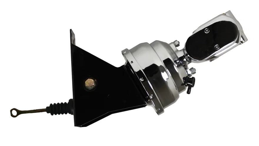 8 inch dual power booster, 1 inch bore master (Chrome) for Ford Bronco