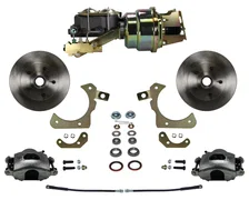 Power Front Kit with Plain Rotors and Zinc Plated Calipers for Chevrolet image 1
