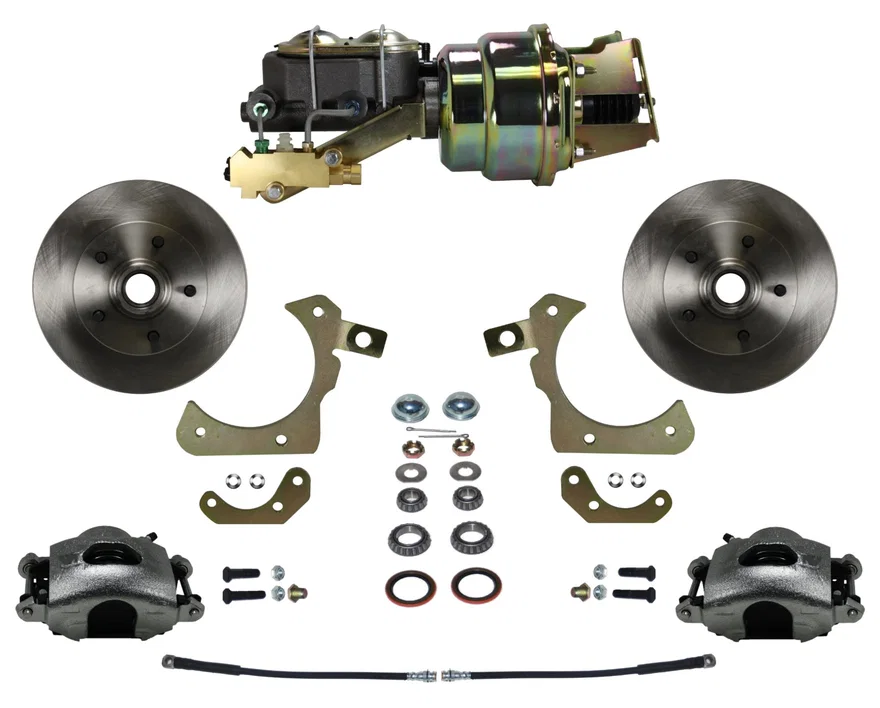 Power Front Kit with Plain Rotors and Zinc Plated Calipers for Chevrolet