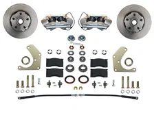 Front Spindle Kit with Plain Rotors and Zinc Plated Calipers image 1
