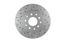 Rear Disc Brake Kit  with Drilled Rotors and Zinc Plated Calipers image 2