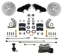 Manual Front Kit with Drilled Rotors and Black Powder Coated Calipers image 1