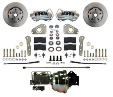 Power Front Kit with Plain Rotors and Zinc Plated Calipers image 1