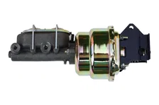 7 inch dual power booster, 1-1/8 inch bore master adjustable combo valve (Zinc) for Ford F-100 image 2
