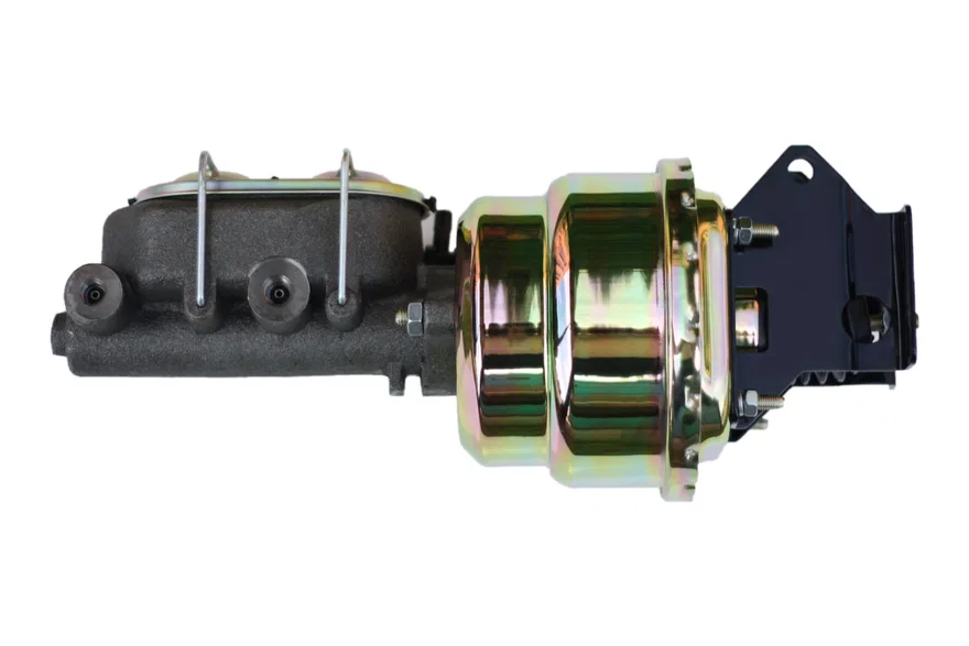 7 inch dual power booster, 1 inch bore master adjustable combo valve (Zinc) for Ford F-100