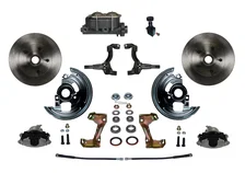 Manual Front Kit with Plain Rotors and Zinc Plated Calipers image 1