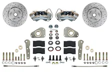 Front Spindle Kit with Drilled Rotors and Zinc Plated Calipers image 1