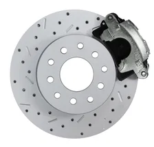 Rear Disc Brake Kit  with Drilled Rotors and Zinc Plated Calipers image 7