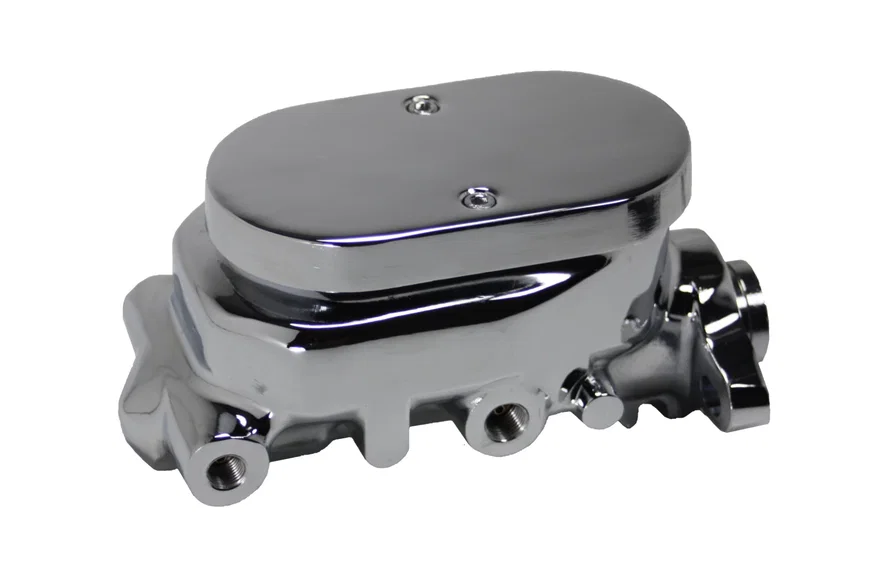1 inch bore Flat-Top Aluminum Master cylinder (Chrome) for Chevrolet Corvette