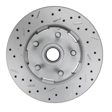 Power Front Kit with Drilled Rotors and Red Powder Coated Calipers image 6