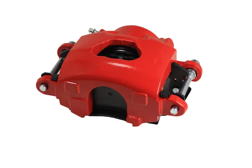 Caliper Single Piston GM left side Red Powder Coated