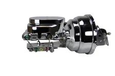 Power booster kit 8 inch dual booster 1-1/8 inch flat top disc/drum (Chrome) image 1