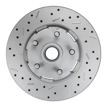 Power Front Kit with Drilled Rotors and Zinc Plated Calipers image 2