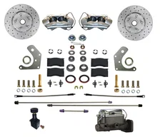 Manual Front Kit with Drilled Rotors and Zinc Plated Calipers image 1
