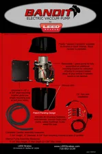 Rotary electric vacuum pump kit with black canister image 5