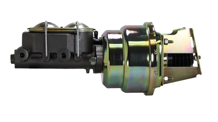 7 inch dual power booster, 1-1/8 inch bore master (Zinc) for Chevrolet