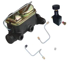 Manual Hydraulic Kit with pre-bent lines and adjustable valve for Ford Mustang image 1