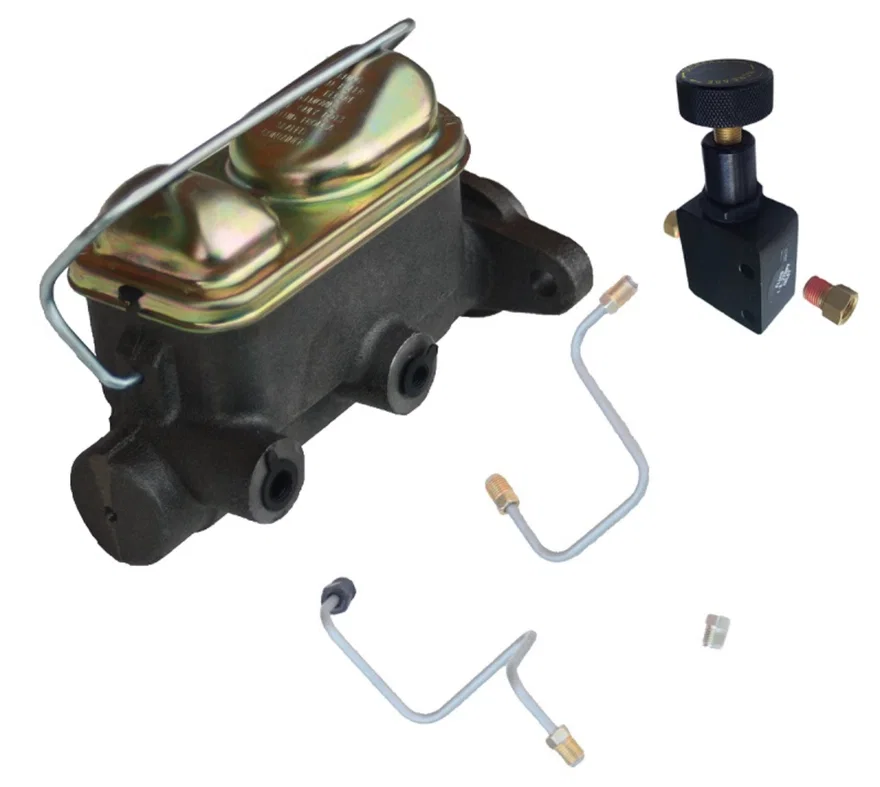 Manual Hydraulic Kit with pre-bent lines and adjustable valve for Ford Mustang