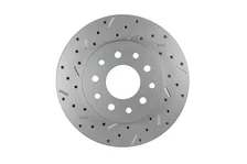 Rear Disc Brake Kit  with Drilled Rotors and Zinc Plated Calipers image 2