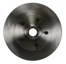 Front Manual 2" Drop Spindle Kit with Plain Rotors and Zinc Plated Calipers image 5