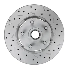 Front Spindle Kit with Drilled Rotors and Anodized Calipers image 5