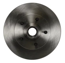 Front 2" Drop Spindle Kit with Plain Rotors and Zinc Plated Calipers for Chevrolet Chevy II image 2