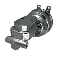 Power booster kit 8 inch dual booster 1-1/8 inch flat top (Chrome) image 7