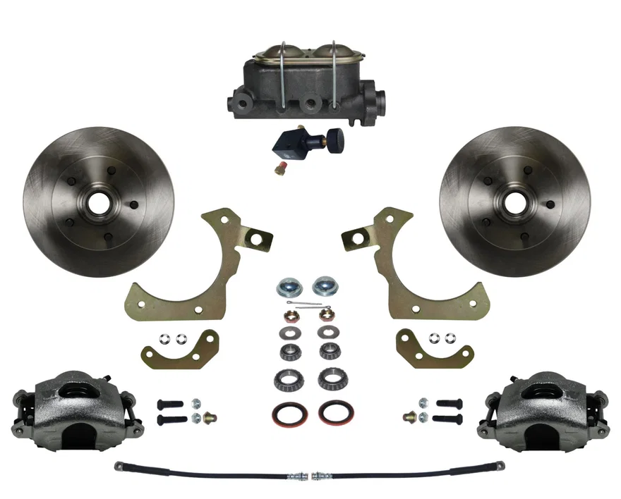 Manual Front Kit with Plain Rotors and Zinc Plated Calipers for Chevrolet