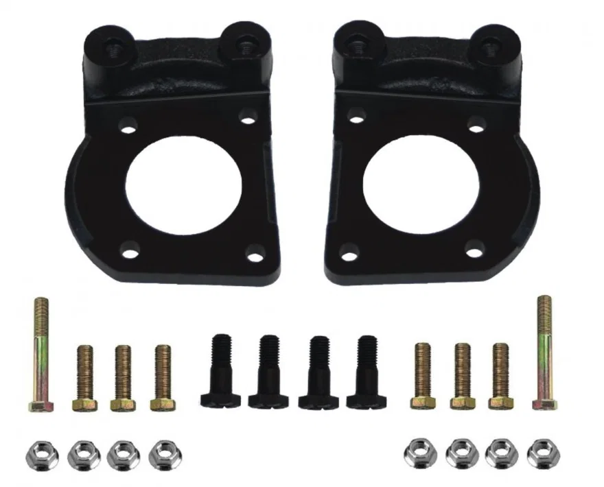 Front Factory style caliper mounting bracket set with hardware