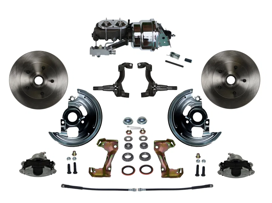 Power Front Kit with Plain Rotors and Zinc Plated Calipers