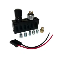 Master cylinder kit 1-1/8 inch bore chrome lid with adjustable valve image 3