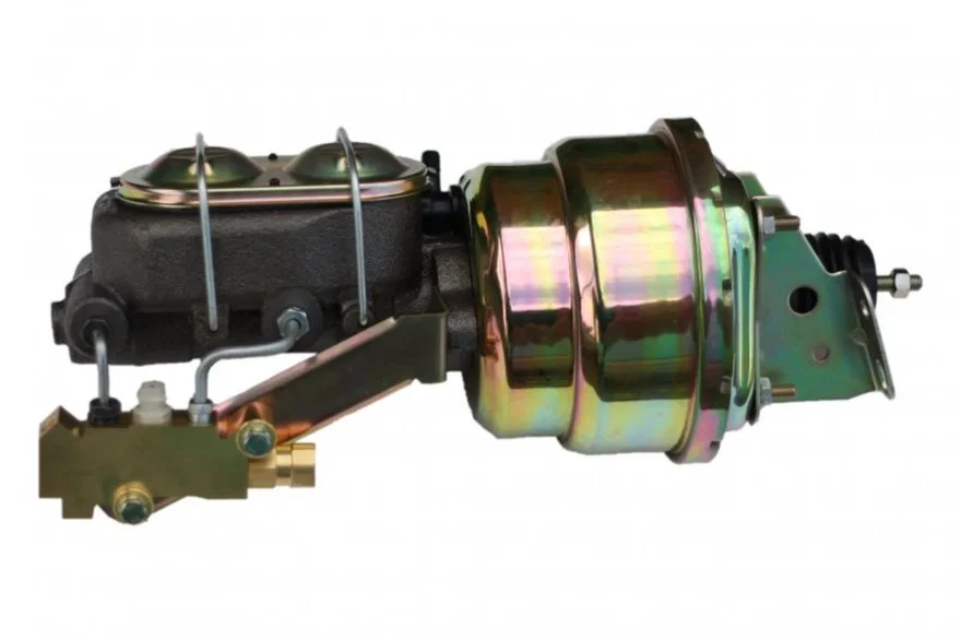 7 inch dual power booster, 1-1/8 inch bore master disc/disc (Zinc)